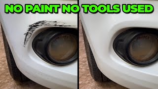 How to Remove Scratches From A Car Without Using Paint or Tools  English [upl. by Zebapda71]