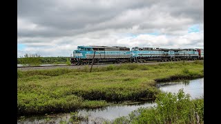 4K The Last Days Of The Central Maine and Quebec Railfanning the Moosehead Subdivision 5302020 [upl. by Elijah]