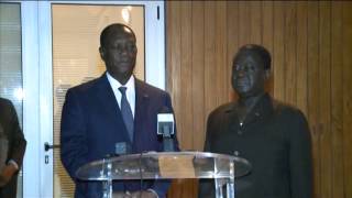 RTI Présidence  Rencontre entre le Président Ouattara et Henry Konan Bédié [upl. by Airtemed]