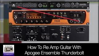 Apogee Ensemble Thunderbolt Tutorial Re Amping Guitar [upl. by Quince851]