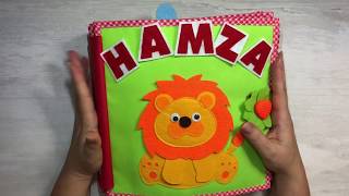 Hamza’ nın aktivite kitabı quiet book montessori book sensory toy duyusal kitap [upl. by Lilllie]