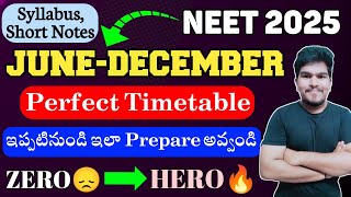 NEET 2025 Perfect Timetable To Score 680 Marks  Vishnus Smart Info [upl. by King]