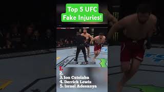 Top 5 UFC Fake Injuries ufc top fake shorts injury [upl. by Ednalrim522]