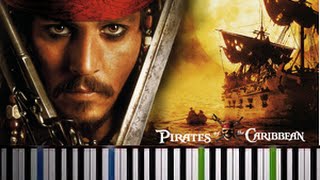 Pirates of the Caribbean  Piano Tutorial  Fluch der Karibik  Klavier lernen  YouTube [upl. by Hildie]