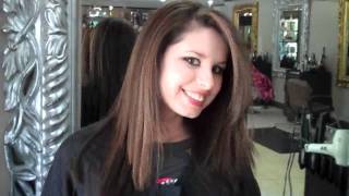 My Hair Makeover Caramel Highlights amp Layered Haircut [upl. by Durno]