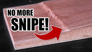 Eliminate snipe on any planer Woodworking tip [upl. by Dickey]