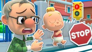 When You Cross the Street  Safety Song for Kids  Nursery Rhymes  Kids Cartoon  Miliki Family [upl. by Limaj856]