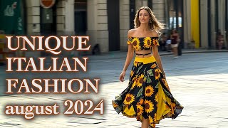 Italian Street Fashion August 2024 Top Fashion trends How the Most stylish Italians dress [upl. by Roth]