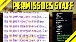 Como Configurar PERMISSÕES de STAFF┃Mods MTA 16 [upl. by Irehj]