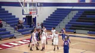 Girls Basketball Irondale v Spring Lake Park 121114 [upl. by Relyk]