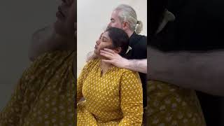 Chiropractic adjustment for patient with cervical pain due to sedentary lifestyle by Dr Sudarshan [upl. by Ianahs478]