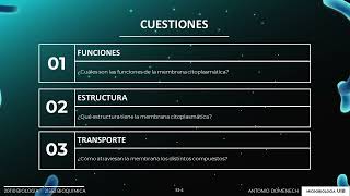 Sesión 03 Microbiología membrana citoplasmática [upl. by Ahsiret813]