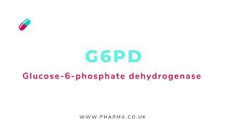 G6PD  Glucose6phosphate Dehydrogenase  Pronunciation [upl. by Effy]