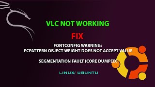 LINUX FIX Fontconfig warning FcPattern object weight does not accept value [upl. by Noyr412]