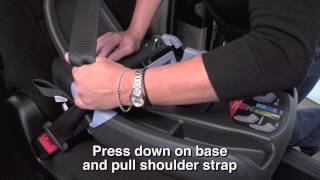 Car Seat Installation  Primo Viaggio 435 Base Using Seat Belt [upl. by Lore]