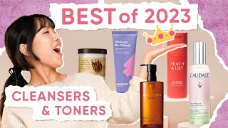 🥇 THE BEST OF 2023 CLEANSERS amp TONERS 🥇 pt1 [upl. by Corly387]