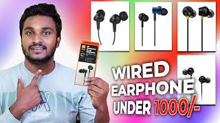 BEST Wired Earphones UNDER 1000 In 2023⚡Tamil [upl. by Maura]