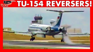 Tupolev 154 Reverses Power Before Touchdown [upl. by Johnath]