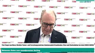 ESMO 2024  Prof Roger von Moos Melanom Daten zum neoadjuvanten Setting [upl. by Ysor]