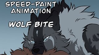 Speedpaint  animated Wolf Bite [upl. by Kcirded106]