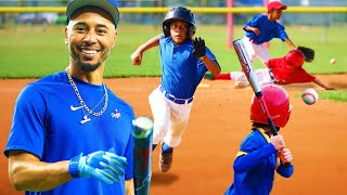 MLB AllStar Mookie Betts Takes Fans to Batting Practice [upl. by Marsh597]