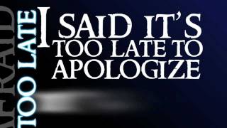 ApologizeOneRepublic Lyrics Video [upl. by Graf462]