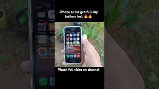 Iphone se 1at gen battery review short iphonese1stgen se1stgenbatterytest batterytest tech [upl. by Raffin]