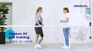 Genium X4 gait training Starttowalk  Ottobock Professionals [upl. by Airetal]