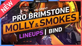 NEW Brimstone BEST Molly Spots One Way Smokes amp Lineups on BIND  Valorant Guide [upl. by Tj]