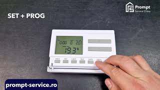 Programarea termostatului Computherm Q7RF  Tutorial Prompt Service Clima [upl. by Morocco]