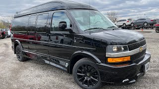 2022 9 PASSENGER Explorer Chevy Express Conversion Van POV Test Drive amp Review [upl. by Ettevroc]