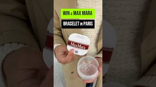 Won a FREE Max Mara Bracelet MaxMara Paris paristour paristours travelparis pariswithlocals [upl. by Colwen]