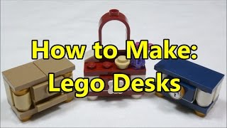 How to make Various Lego Desks [upl. by Zollie]