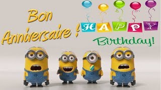 Minions  Joyeux AnniversaireHappy Birthday [upl. by Rusticus]