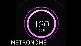 130 BPM Beats Per Minute Metronome Click Track HiQ [upl. by Samohtnhoj160]