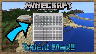 12138 MCPE Trident Enchantment Map [upl. by Nrojb351]