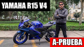 Yamaha R15 V4  APrueba  Test Drive  Review [upl. by Trebuh385]