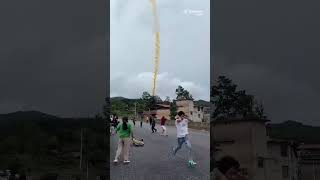 Shocking Chinese LongMarch2C Rocket Booster Crashes Near Populated Area 😱 SVOM [upl. by Ettenel]