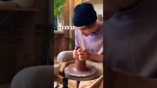 How to make a ceramic pot pottery art potterylove ytshorts [upl. by Nahsrad]