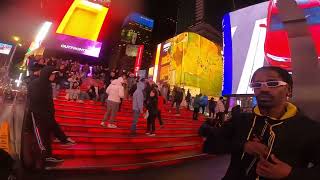 Street preacher gets THREATENED to be STABBED by time square dancer while preaching Jesus [upl. by Colwen989]