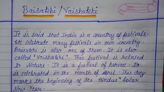 write an essay on baisakhi in english  essay on vaisakhi in english  short paragraph on baisakhi [upl. by Sulecram]