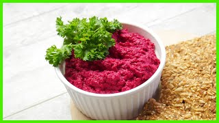 Leckerer Rote Bete Hummus Rezept Gesund amp Einfach zum Nachmachen [upl. by Pressman]