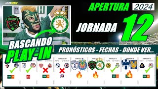 ✅ PRONÓSTICOS  FECHAS  HORARIOS  DONDE VER ✅ JORNADA 12 LIGA MX APERTURA 2024 ✅ PREDICCIONES [upl. by Wenn]