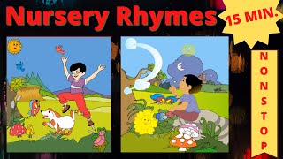 Nursery Rhymes 15 min  Non stop  16 Rhymes in one  Kidstart TV [upl. by Naols]