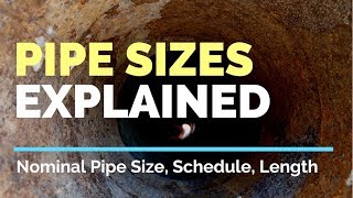 Steel Pipes Sizes ASME B3610 and ASME B3619  PIpe NPS ID Schedule SRL vs DRL [upl. by Robinette]