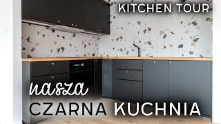 CZARNA kuchnia z IKEA 🖤 KITCHEN TOUR [upl. by Aliahs]