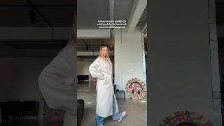 PİJAMA GİY ÇIK 🤠 shorts coat kombin ootd akım viralvideo [upl. by Esenahs]