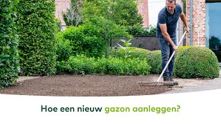 GAZON  Hoe een nieuw gazon aanleggen [upl. by Pepito]