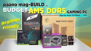 VLOG paano magBUILD ng BUDGET AM5 Ryzen 7000 DDR5 Gaming PC Ph [upl. by Lacagnia365]