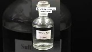 Sulphuric acid King of chemicals sulphuricacid science chemistry subscribe [upl. by Refennej]